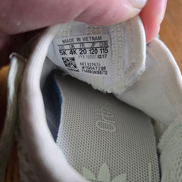 Adidas Tubular Ortholite Youth Size 9K Sea foam Green Knit Lace Up Shoes Size 5K - Picture 11 of 11